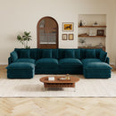 Oversized U Shape Sofa with Ottomans