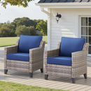 Outdoor Patio Arm Chairs Set of 2
