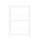 3 Tier Accent Table, Side Marble Look Contemporary & Modern