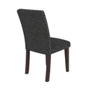 Upholstered Dining Chair With High Back Design (Set of 2) by HouseOfZazla