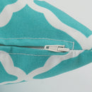 2 Pack Outdoor Pillow Covers in Aqua Moroccan