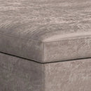 Owen - Multifunctional Square Coffee Table Storage Ottoman by Unique Piece Furniture