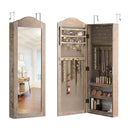 Wall/Door Mounted Jewelry Armoire Cabinet with Mirror by LJGDeals