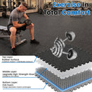 0.6 Inch Thick Gym Floor Mats with EVA Foam