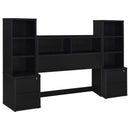 Westpark 3-piece Full Bedroom Set Bookcase Headboard Black