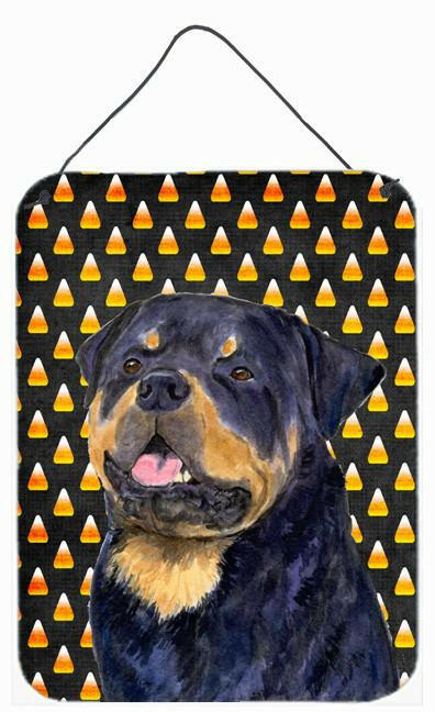 Rottweiler Candy Corn Halloween Portrait Wall or Door Hanging Prints