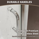 34 In. to 36 In. x 72 In. Semi-Frameless Pivot Shower Door by HouseOfZazla