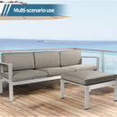 All aluminum three person sofa+floor mat