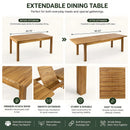 7 Pieces Acacia Wood Outdoor Dining Set with Cushions by HouseOfZazla
