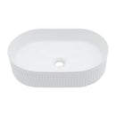 Vessel Oval Bathroom Sink - White