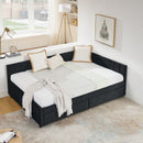 Upholstered Tufted Daybed Frame With Storage Drawers by HouseOfZazla