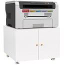 Office Furniture Copier Cabinet 2 Door Steel Copier Stand Mobile Pedestal File Printer Stand by HouseOfZazla