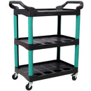 3 Tier Rolling Auto Detail Cart With Wheels