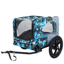 Outdoor Heavy Duty Collapsible Pet Bike Trailer with 16-Inch Wheels by HouseOfZazla