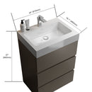 Alice - Bathroom Vanity With Sink, Large Storage Freestanding Bathroom Vanity For Modern Bathroom, One-Piece Sink Basin Without Drain And Faucet by HouseOfZazla