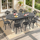 9-Piece Set Of All-Weather Cast Aluminum Dining Furniture Set With