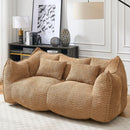 Comfortable Dual Beanbag Chair With High Resilience Foam Core For 2 People by HouseOfZazla