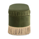 Serena - Contemporary Design Oval Storage Bench Ottoman by HouseOfZazla