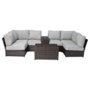 Stylish Modular Wicker Patio Seating Group by HouseOfZazla