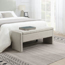 Modern Upholstered Large Bed End Bench With Storage by Unique Piece Furniture