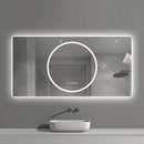 LED Vanity Mirror With Anti Fog & Dimmable Lights, Wall-Mounted - Antique Silver