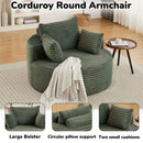 Modern Single Sofa With Backrest Pillow For Living Room by HouseOfZazla