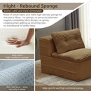 Multi Functional Sectional Sofa Bed With Independent Chaise Lounge And Functional Blanket