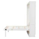 Full Size Murphy Bed With 2 Drawers - Beige by HouseOfZazla