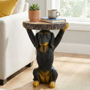 Whimsical Black Dog MGO Side Table