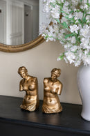 Set of 2 Venus de Milo Bust Bookends with Gold Finish by HouseOfZazla