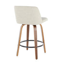 Toriano - Mid-Century Modern Counter Stool (Set of 2) by HouseOfZazla