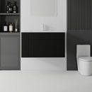 36 Inch Floating Bathroom Vanity with Ceramic Sink and Soft-Close Door by HouseOfZazla