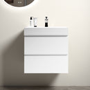 Alice - Bathroom Vanity With Large Storage, Sink Wall Mounted Floating Bathroom Vanity For Modern Bathroom, One-Piece Sink Basin Without Drain And Faucet by HouseOfZazla