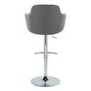 Boyne - Contemporary Adjustable Barstool With Swivel & Rounded T Footrest (Set of 2)