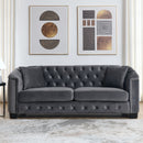 Modern Chesterfield Sofa With Tufted Backrest For Living Room by HouseOfZazla