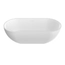 63 Inch Artificial Stone Solid Surface Freestanding Bathtub