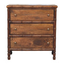 Solid Wood Bamboo 3 Drawer Chest