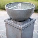 Zen Bowl Water Fountain, Outdoor Bird Feeder / Bath Fountains, Relaxing Water Feature For Garden by HouseOfZazla