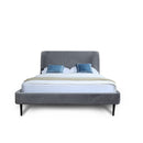 Heather - Upholstered Bed With Curved Headboard by HouseOfZazla