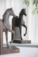 S/2 5x4x10.5' Trotting Horse Bookends by HouseOfZazla