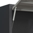 Heavy Duty Metal Wall Mounted Tool Storage Cabinet Steel Metal Garage Storage Cabinet - Black / Gray by HouseOfZazla