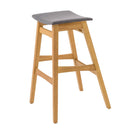 Modern Bar Stool Set With Upholstered Seating