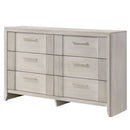 6 Drawer Storage Dresser Furniture - Antique White by HouseOfZazla