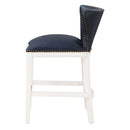 Macon - Counter Stool With Accents - Dark Blue by HouseOfZazla