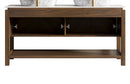 Indigo 60'' Freestanding Cabinet with 4 Doors & Open Shelf