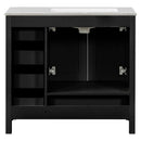 Bathroom Vanity With Ceramic Sink Combo, Abundant Storage Cabinet 2 Soft Close Doors And 5 Drawers by HouseOfZazla