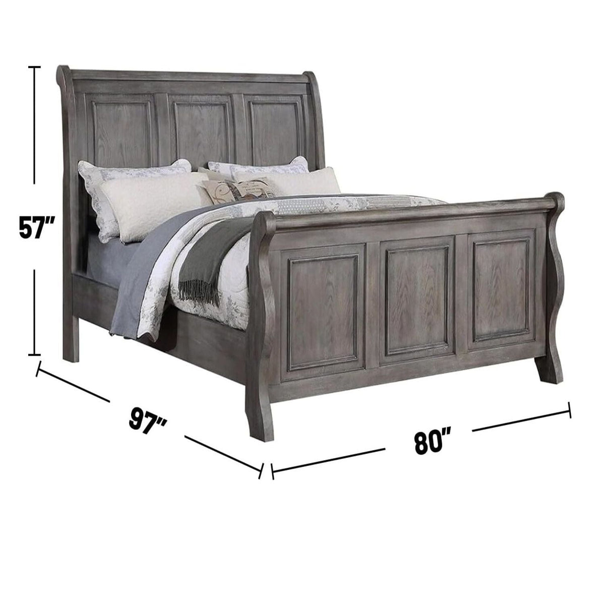 3 Piece Bedroom Set, Bed With 2 Nightstands, photo 24 of 32
