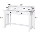 Home Office Writing Desk with 4 Drawer Computer Study Table by LJGDeals