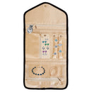 Travel Jewelry Organizer Case Foldable Jewelry Roll Storage Bag for Journey-Rings Necklaces Earrings Bracelets