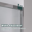 56-60"x74" Aluminum Frame Double Sliding Shower Door by HouseOfZazla